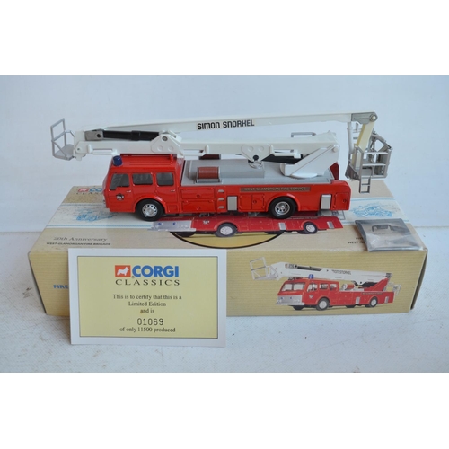 569 - Collection of diecast emergency vehicle models from Corgi and Lledo Vanguards including limited edit... 