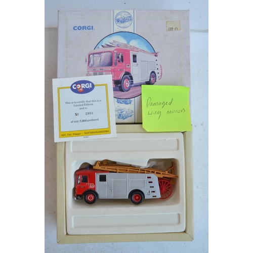 569 - Collection of diecast emergency vehicle models from Corgi and Lledo Vanguards including limited edit... 