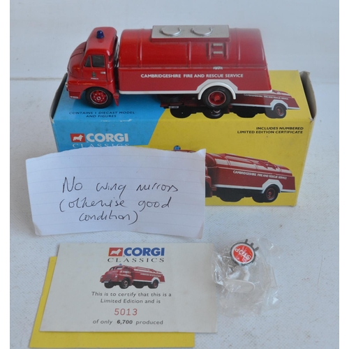 569 - Collection of diecast emergency vehicle models from Corgi and Lledo Vanguards including limited edit... 