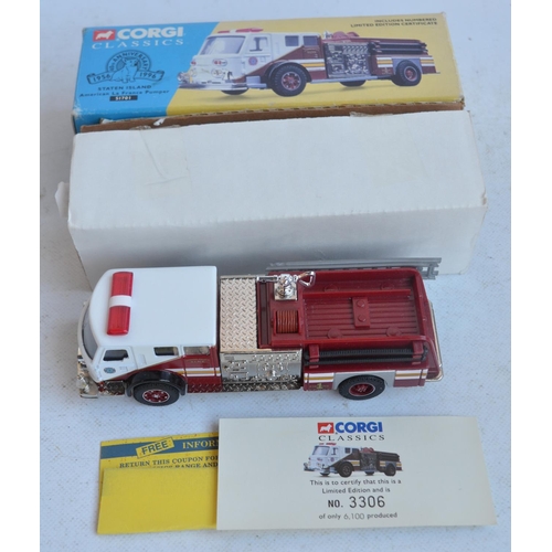 569 - Collection of diecast emergency vehicle models from Corgi and Lledo Vanguards including limited edit... 