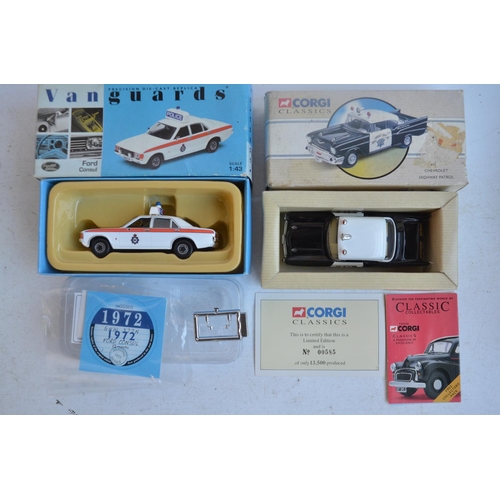 569 - Collection of diecast emergency vehicle models from Corgi and Lledo Vanguards including limited edit... 