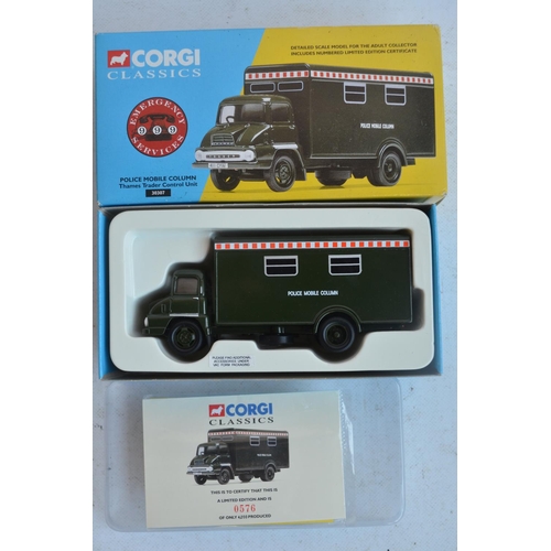 569 - Collection of diecast emergency vehicle models from Corgi and Lledo Vanguards including limited edit... 