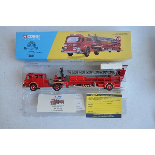 569 - Collection of diecast emergency vehicle models from Corgi and Lledo Vanguards including limited edit... 