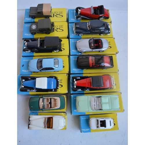 570 - Twenty eight diecast model vehicles from Hachette 'A Century Of Cars' magazine series from Corgi/Sol... 