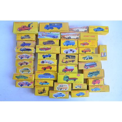 572 - Forty boxed modern reproduction Dinky Toys diecast model vehicles from Atlas Editions including 7 un... 