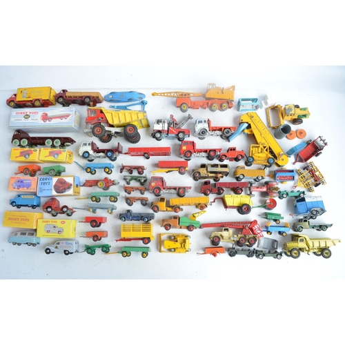 576 - Collection of playworn mostly vintage diecast models from Dinky, Corgi, Matchbox and Lesney, please ... 