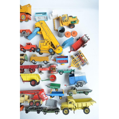 576 - Collection of playworn mostly vintage diecast models from Dinky, Corgi, Matchbox and Lesney, please ... 