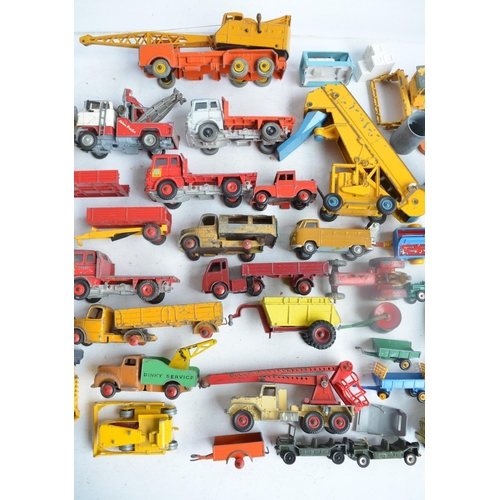 576 - Collection of playworn mostly vintage diecast models from Dinky, Corgi, Matchbox and Lesney, please ... 