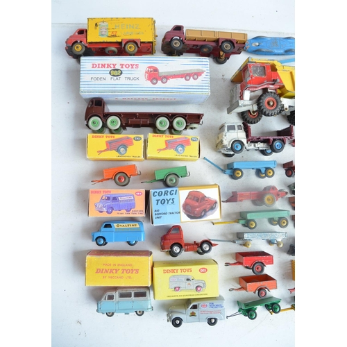 576 - Collection of playworn mostly vintage diecast models from Dinky, Corgi, Matchbox and Lesney, please ... 