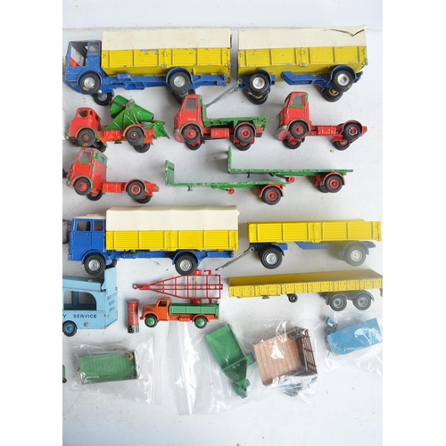 577 - Collection of playworn vintage diecast models from Dinky, Corgi, Tekno etc, qty, all A/F for spares/... 