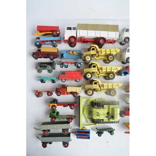 577 - Collection of playworn vintage diecast models from Dinky, Corgi, Tekno etc, qty, all A/F for spares/... 