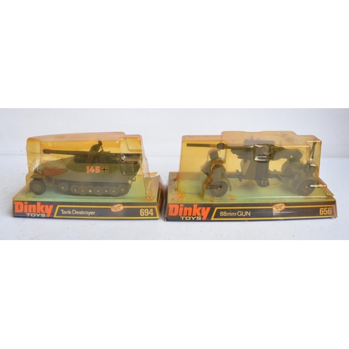 582 - Collection of diecast military models from Corgi, Dinky, Dragon Armour, Norscott etc including a CAT... 