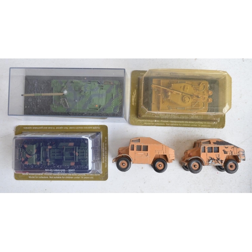 582 - Collection of diecast military models from Corgi, Dinky, Dragon Armour, Norscott etc including a CAT... 