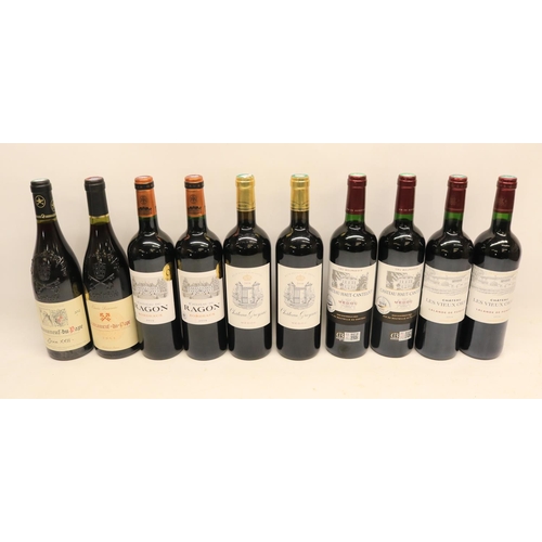 68 - Chateaneuf Du Pape Jean XXII 2012, Chateaneuf Du Pape 2014, 2x Chateau Haut-Canteloup 2016 Medoc, 2x... 