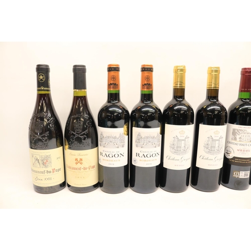 68 - Chateaneuf Du Pape Jean XXII 2012, Chateaneuf Du Pape 2014, 2x Chateau Haut-Canteloup 2016 Medoc, 2x... 