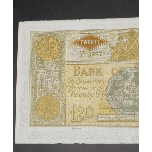 618 - Bank of Scotland, £20, 2 March 1951, serial number 10/I 3997, Elphinstone and Crawford signatures