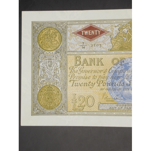 620 - Bank of Scotland, £20, 5 May 1969, serial number 7/H 2103,  Polwarth and Letham signatures