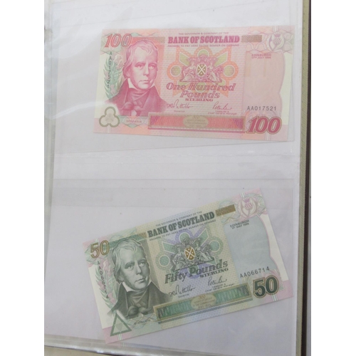 635 - Impressive single owner collection of Scottish banknotes cont. in 2 folders with slip-case, from The... 