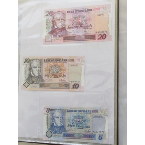 635 - Impressive single owner collection of Scottish banknotes cont. in 2 folders with slip-case, from The... 