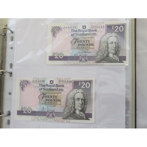 635 - Impressive single owner collection of Scottish banknotes cont. in 2 folders with slip-case, from The... 