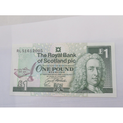 635 - Impressive single owner collection of Scottish banknotes cont. in 2 folders with slip-case, from The... 