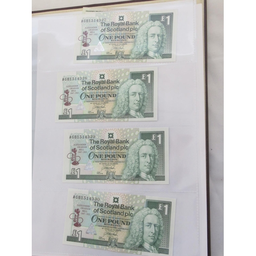 635 - Impressive single owner collection of Scottish banknotes cont. in 2 folders with slip-case, from The... 