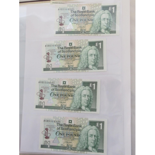 635 - Impressive single owner collection of Scottish banknotes cont. in 2 folders with slip-case, from The... 