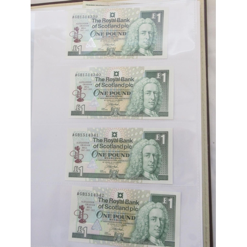 635 - Impressive single owner collection of Scottish banknotes cont. in 2 folders with slip-case, from The... 