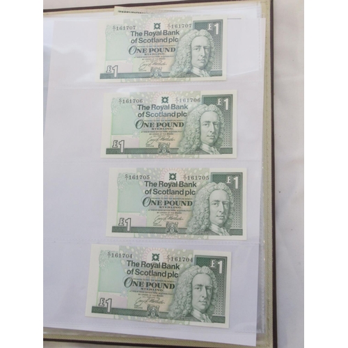 635 - Impressive single owner collection of Scottish banknotes cont. in 2 folders with slip-case, from The... 