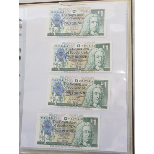 635 - Impressive single owner collection of Scottish banknotes cont. in 2 folders with slip-case, from The... 