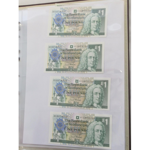 635 - Impressive single owner collection of Scottish banknotes cont. in 2 folders with slip-case, from The... 