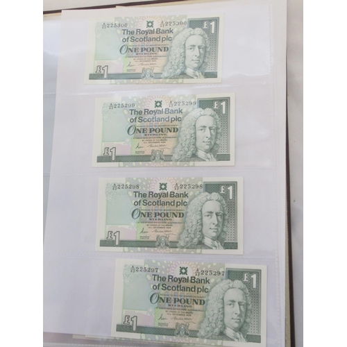 635 - Impressive single owner collection of Scottish banknotes cont. in 2 folders with slip-case, from The... 