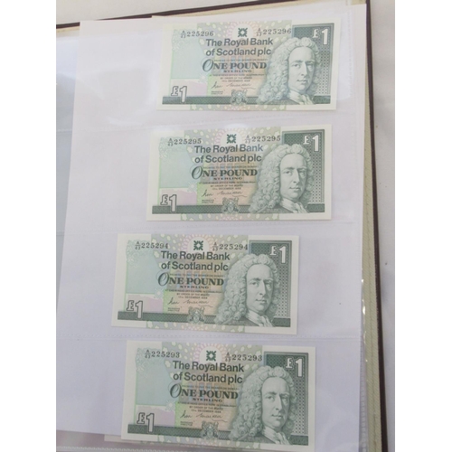 635 - Impressive single owner collection of Scottish banknotes cont. in 2 folders with slip-case, from The... 