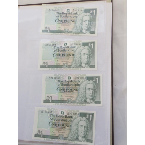 635 - Impressive single owner collection of Scottish banknotes cont. in 2 folders with slip-case, from The... 