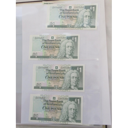 635 - Impressive single owner collection of Scottish banknotes cont. in 2 folders with slip-case, from The... 