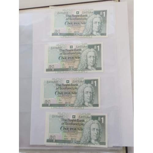 635 - Impressive single owner collection of Scottish banknotes cont. in 2 folders with slip-case, from The... 