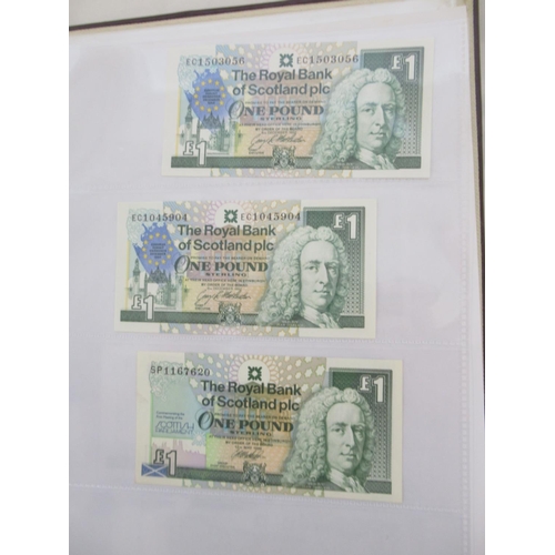 635 - Impressive single owner collection of Scottish banknotes cont. in 2 folders with slip-case, from The... 