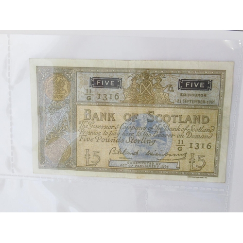 635 - Impressive single owner collection of Scottish banknotes cont. in 2 folders with slip-case, from The... 