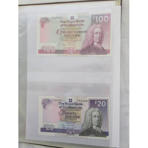 635 - Impressive single owner collection of Scottish banknotes cont. in 2 folders with slip-case, from The... 