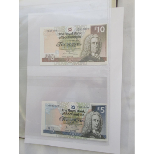 635 - Impressive single owner collection of Scottish banknotes cont. in 2 folders with slip-case, from The... 