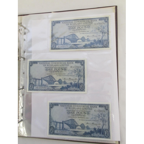 635 - Impressive single owner collection of Scottish banknotes cont. in 2 folders with slip-case, from The... 