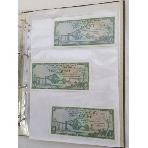 635 - Impressive single owner collection of Scottish banknotes cont. in 2 folders with slip-case, from The... 