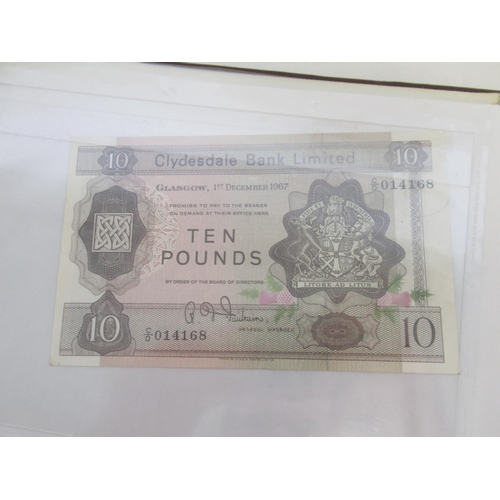 635 - Impressive single owner collection of Scottish banknotes cont. in 2 folders with slip-case, from The... 