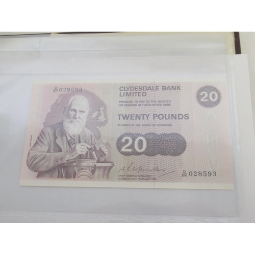 635 - Impressive single owner collection of Scottish banknotes cont. in 2 folders with slip-case, from The... 