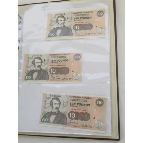 635 - Impressive single owner collection of Scottish banknotes cont. in 2 folders with slip-case, from The... 