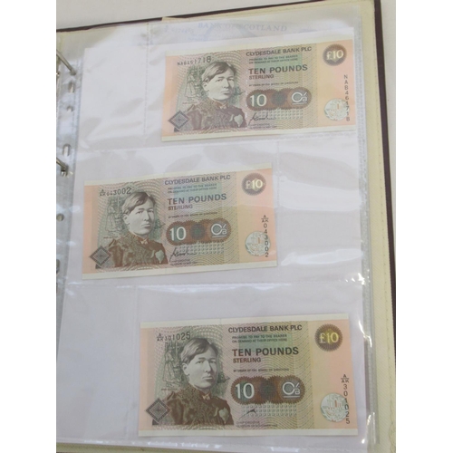 635 - Impressive single owner collection of Scottish banknotes cont. in 2 folders with slip-case, from The... 