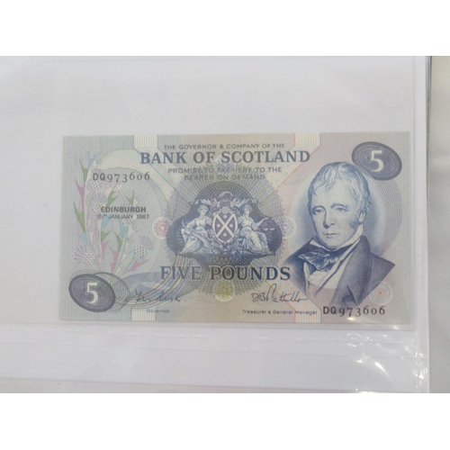 635 - Impressive single owner collection of Scottish banknotes cont. in 2 folders with slip-case, from The... 