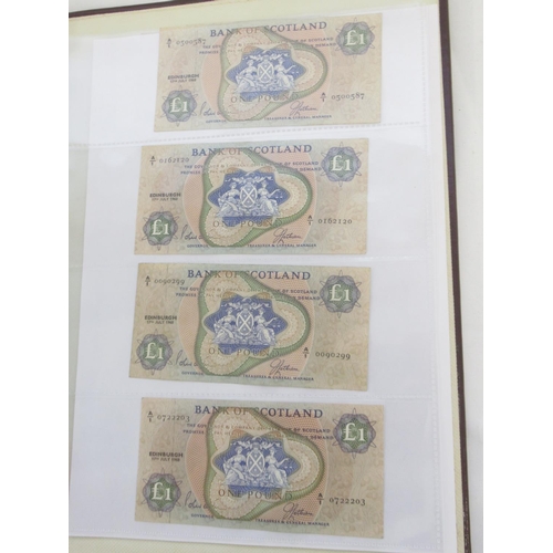 635 - Impressive single owner collection of Scottish banknotes cont. in 2 folders with slip-case, from The... 