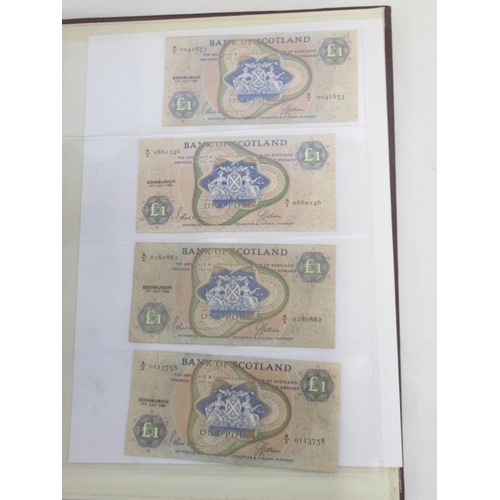 635 - Impressive single owner collection of Scottish banknotes cont. in 2 folders with slip-case, from The... 