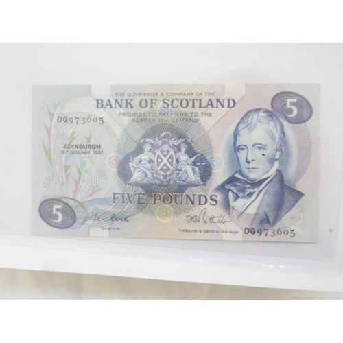 635 - Impressive single owner collection of Scottish banknotes cont. in 2 folders with slip-case, from The... 